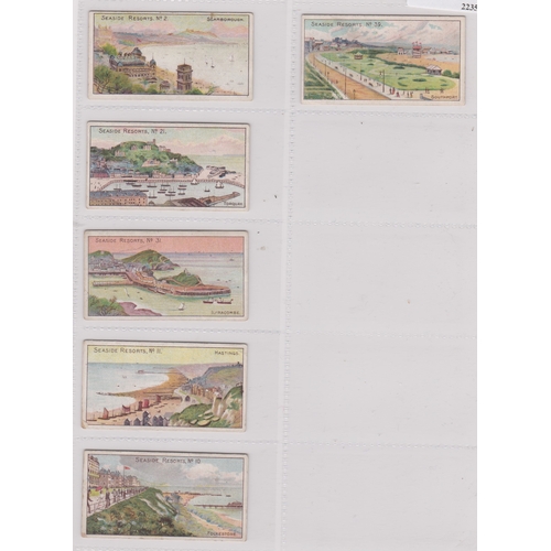 280 - WD & HO Wills Seaside Resorts (mixed backs) 1899 series 6/50 cards, VGC