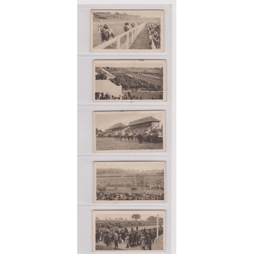 281 - Lucana, Famous Racecourses cigarette cards 1926 (small size) 5/50 series cards, VGC