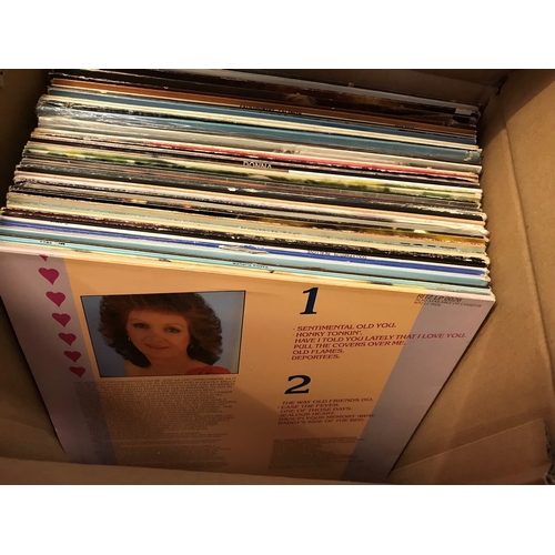 405 - Country & Western Records. Job lot of 50 vinyl LP records, all Country & Wester, all in Good to Exce... 