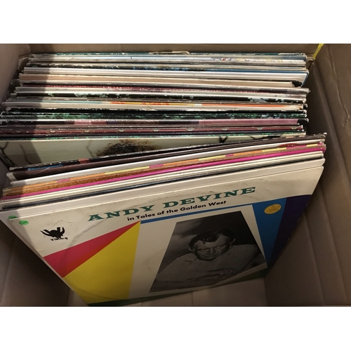 406 - Country & Western Records. Job lot of 50 vinyl LP records, all Country & Wester, all in Good to Exce... 