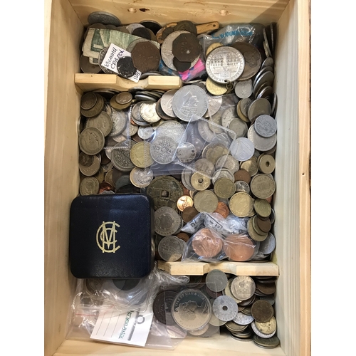 99 - Foreign & British Coinage Ex Charity. A bulky and heavy lot (1000s) buyer collects.