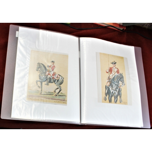 104 - 3rd (Prince of Wales's) Dragoon Guards Picture Portfolio with (50+) prints of historic pictures and ... 