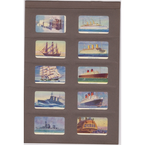 163 - R & J Hill Ltd., Famous Ships (varnished) 1940 set 50/50. Excellent