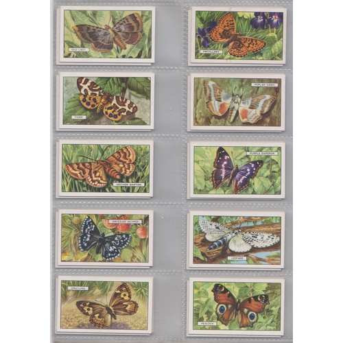 187 - Gallaher Ltd Butterflies & Moths 1938 set 48/48, VGC