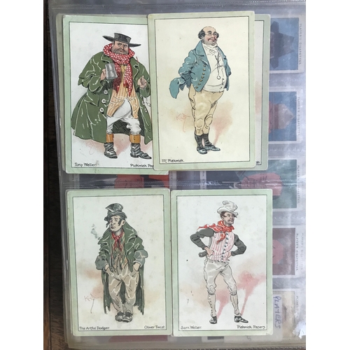 201 - John Player & Sons 10 sets of cards, varied subjects, Incl: Dickens, caricatures,  products of the w... 