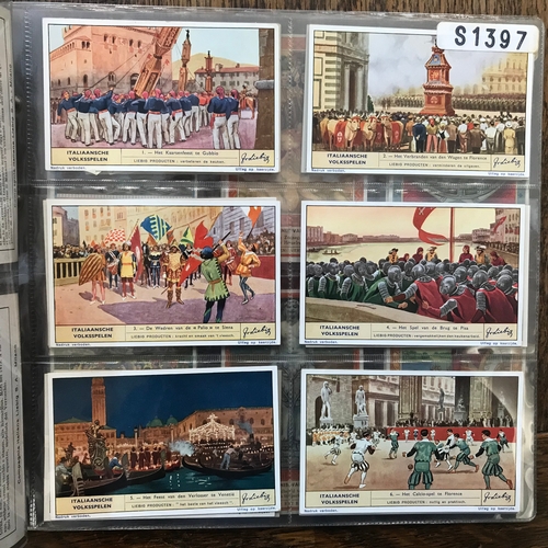 210 - Liebig 6 Full Sets cards, Nos 1395, 1397, 1398, 1399, 1400, 1400 VGC