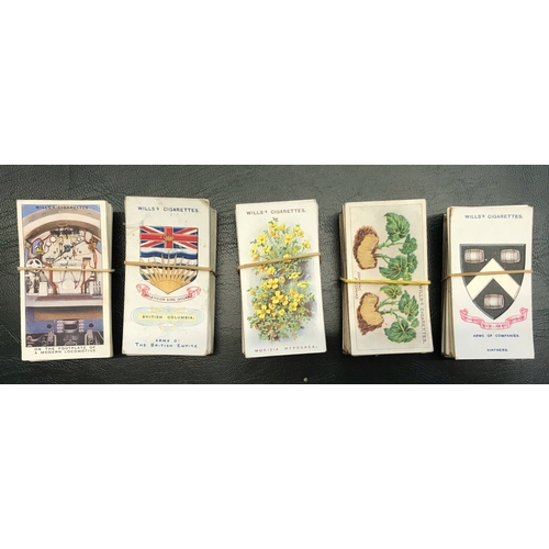 230 - WD & HO Wills 10 sets of cigarette cards, varied subjects (Roses, Cricketers 1928, First Aid, Physic... 