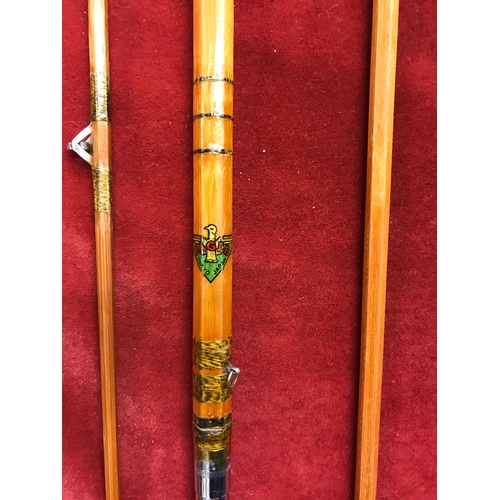 Japanese Trophy Rod 1940s, split cane, 2 x fly tips, 1 x spinning tip ...