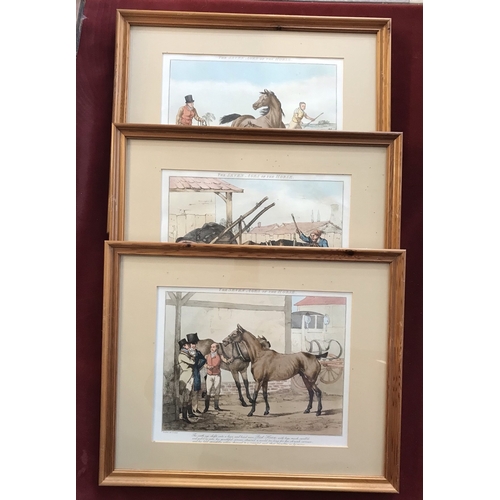 513 - Henry Thomas Alken, 1785-1851. Set of seven framed horse prints featuring 