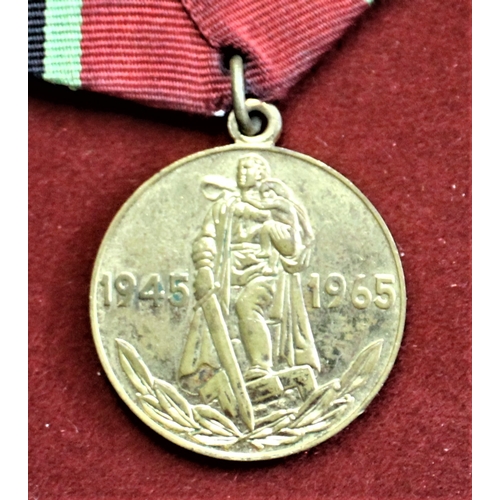 61 - Russian Soviet 20th Anniversary of WWII Victory Medal Jubilee Medal 