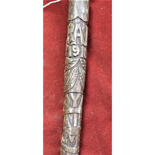 88 - British WWI RAF Commemorative walking or swagger stick for the formation of the RAF in 1918, an exce... 