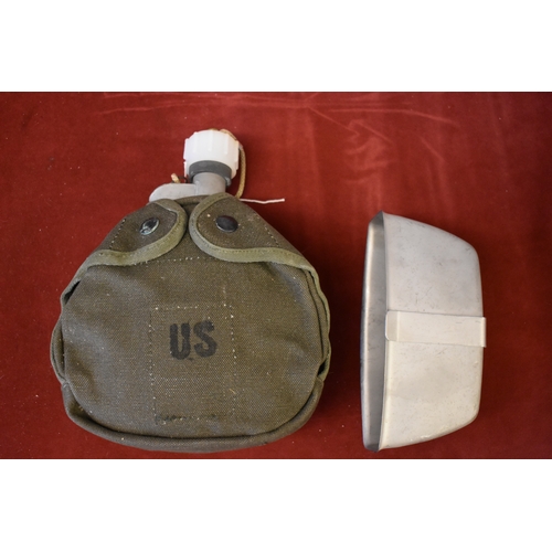 98 - US Army Arctic Weather Canteen dated 1984 with serial number (7SO11) in its cover  with the stainles... 