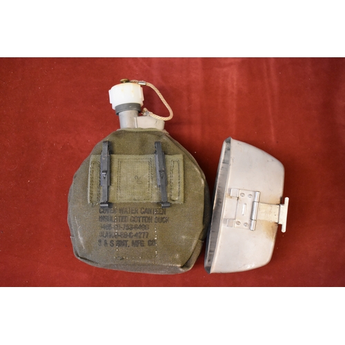 99 - US Army Arctic Weather Canteen dated 1984 with serial number (7SO11) in its cover  with the stainles... 