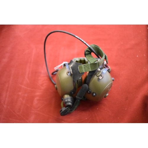 101 - Clansman RA180 Crew guard Headset made by Thales Acoustics and worn in most types of British Militar... 