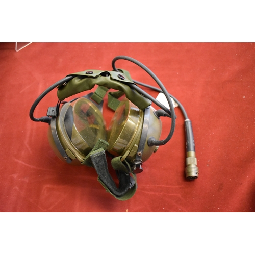 101 - Clansman RA180 Crew guard Headset made by Thales Acoustics and worn in most types of British Militar... 