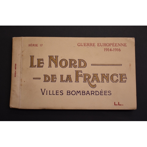 85 - Le Nord de la France - 'Villes Bombardees' Postcard booklet set Series No.17 Guerre Europeenne 1914-... 