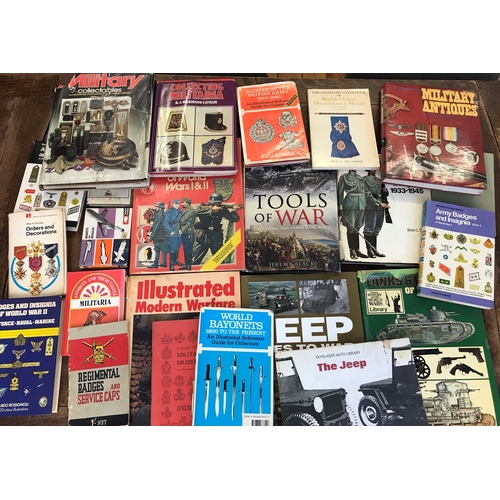 354 - Military books (23) including guides & reference books Army Badges & Insignia, Orders & Decorations,... 