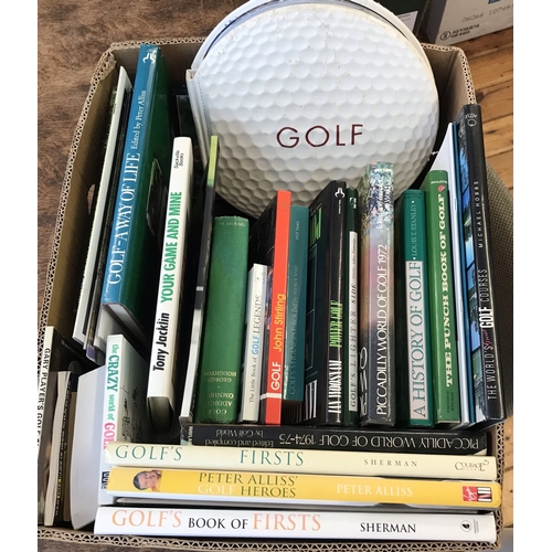 355 - Golf books (29) a  large quantity of Golfing books and magazines. Including Golf's Book of Firsts Sh... 
