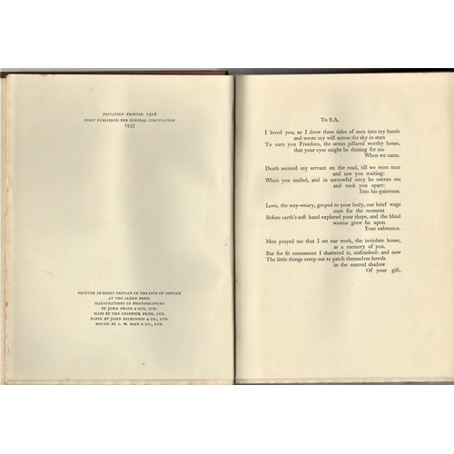 356 - The Seven Pillars of Wisdom by T.E. Lawrence First Edition, published by London: Jonathan Cape, 1935... 