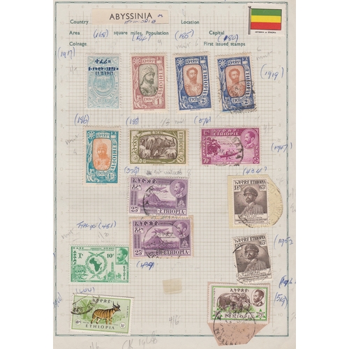 182 - Ethiopia 1917-1966 group of (13) m/m and used