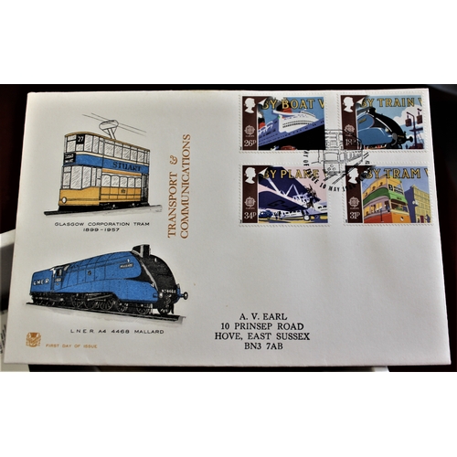 1298 - Great Britain 1986-1988 Commemorative FDC stock, H/S FDC's, light duplication, A/B (200+)