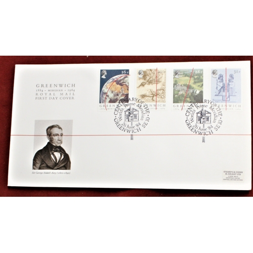 1317 - Great Britain 1984 Commemorative FDC's. A good stock with ranges of h/stamps A/B & A/T (200-250)