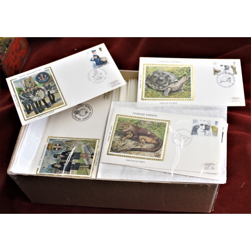 1487 - Great Britain 1982-85 Colorado Silk FDC sets, nice lot (150 approx.)