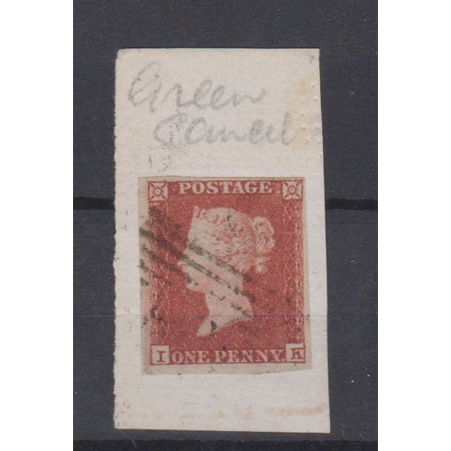 1021 - Great Britain 1841 1d red brown 'IK', four good to large margins, used with light green cancel. High... 