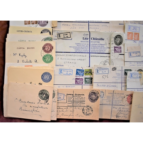 1032 - Ireland 1940s to 1980s - nice batch to Registered letter, used few censored, good range to values. F... 