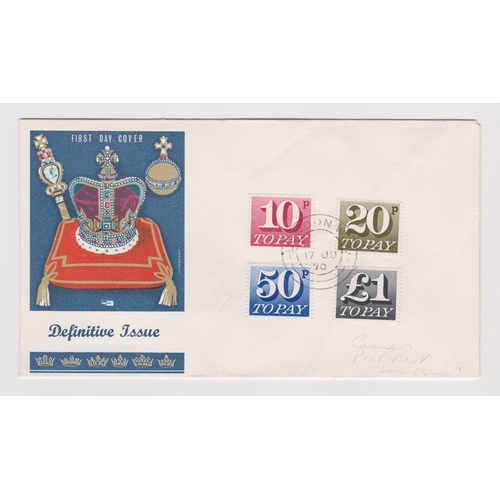 1075 - Great Britain 1970 (17 June) Postage Due First Day Cover 10p, 20p, 50p & £1, address in pencil, scar... 