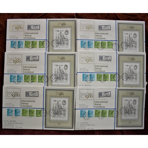 1480 - Great Britain 1980 ( 7 May) London 1980 Min Sheet on Exhibition FDC's with Earl's Court Exhibition c... 