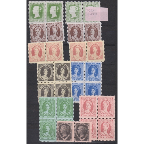 1474 - Wonderland Cinderella Stamps - A full stockbook of these scarce stamps, British and Commonwealth wit... 