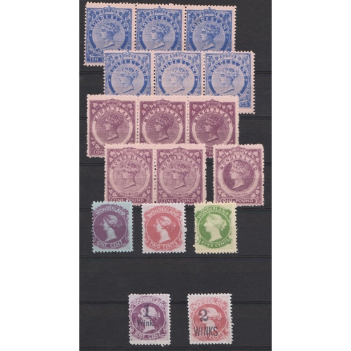 1474 - Wonderland Cinderella Stamps - A full stockbook of these scarce stamps, British and Commonwealth wit... 