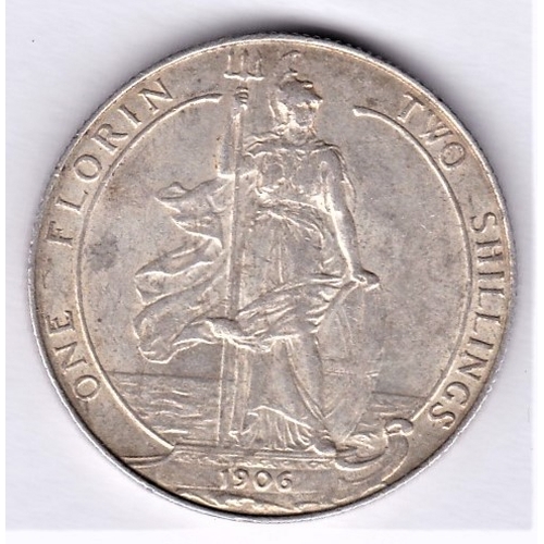 369 - Great Britain 1906 Edward VII Florin, NEF