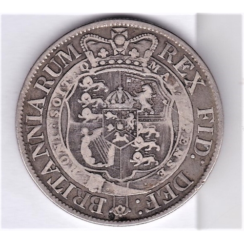 390 - Great Britain 1819 George III Halfcrown, good fine plus