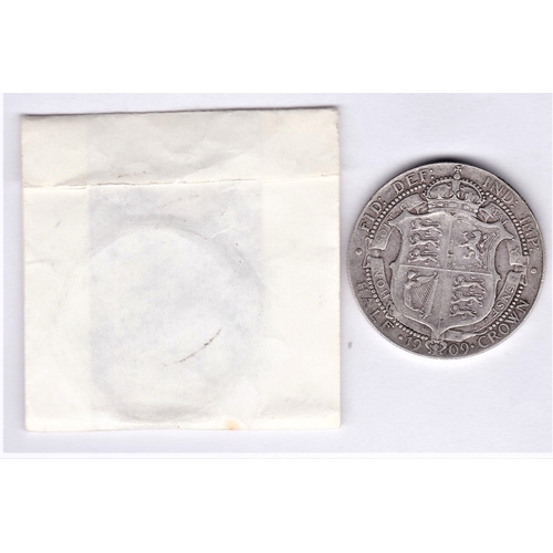 372 - Great Britain 1909 Edward VII Halfcrown, good fine