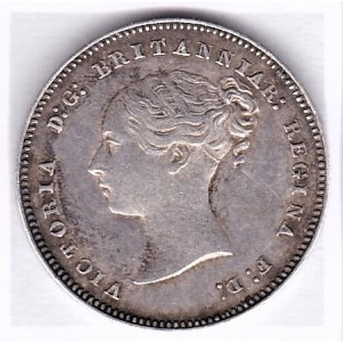 379 - Great Britain 1883 Victoria Maundy Fourpence, young head