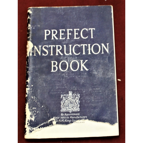 15 - 1952 Ford Prefect Booklet, cover has some damage but the text is in good condition.