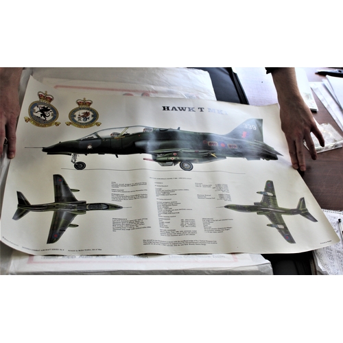 196 - Aviation History group of (3) 700mm x 490mm colour posters in the Briline modern Combat Aircraft ser... 