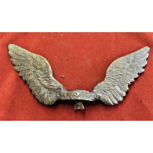 3 - Rolls Royce Vintage Bronze Wing Badge, Regd. No 706784 . No on base 2461. Very fine condition, scarc... 