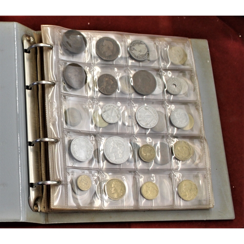 352 - Foreign Coin Collection in an Album, European and overseas, few silver. Useful lot