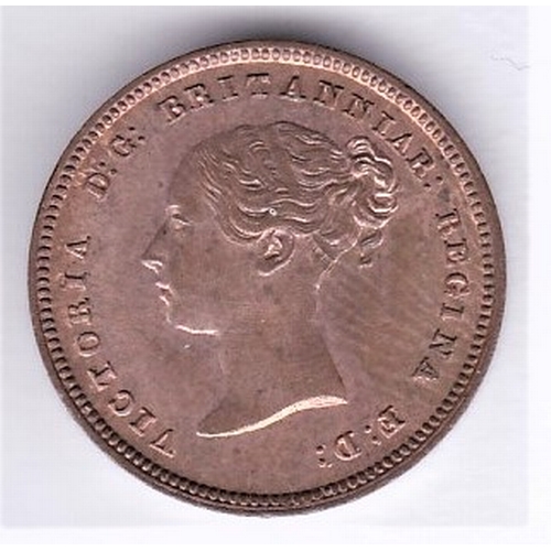 385 - Great Britain 1843 Victoria Half Farthing AEF with full lustre