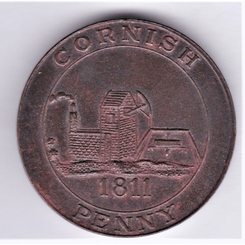 397 - Cornwall Penny Token 1811 - Scorrier House. (Redruth) Pumping Engine. Rev; 'For the accommodation of... 