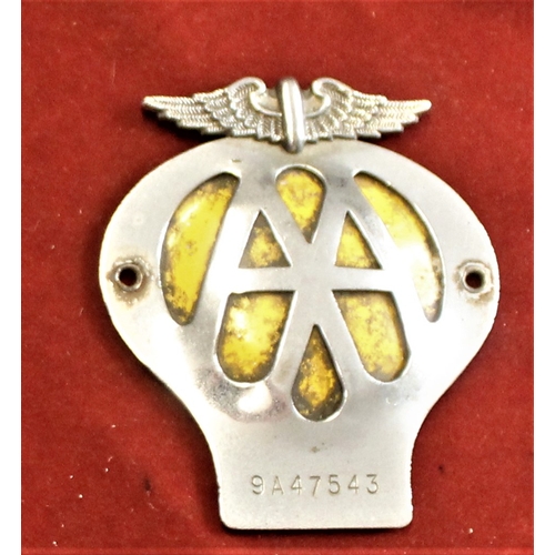 6 - 1945-57 AA Car Badge No 9A47543