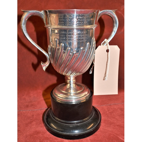 27 - British Pre-WWI Norfolk Regiment Shooting Trophy, a silver Challenge trophy for 