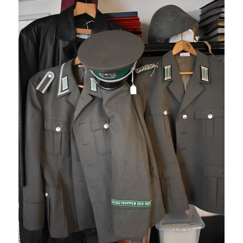 48 - Cold War era East German DDR/NVA uniform jackets (3) East German Border Troops (Grenztruppen Der DDR... 