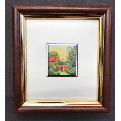 143 - Cyril B Turner artist Framed Miniature painting 