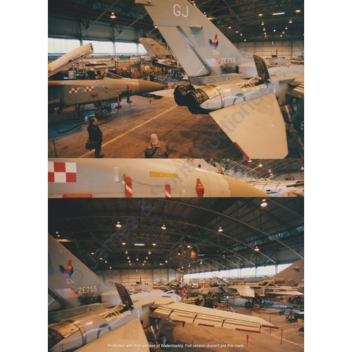 157 - Aviation photography (6 x 9) group of 6 images showing the interior of the Tornado servicing hangar ... 