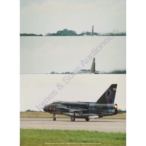 168 - Aviation photographs (6 x 9) group of 5 images showing Lightning F6 XS904 carrying out a single engi... 