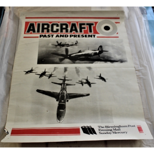 187 - Aviation History 'The Birmingham Post/Evening Mail' Sunday Mercury souvenir 4 page 390mm x 500mm Air... 